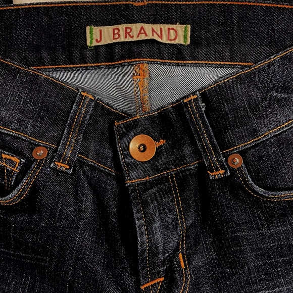 PRICE DROP J BRAND MID RISE FLARES/WIDE LEG DARK - Picture 4 of 5